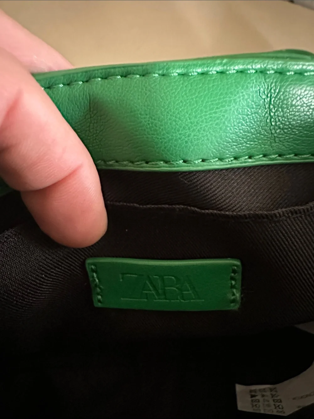 Green Quilted Studded Crossbody Bag